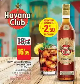 G20 Ron cubain especial havana club offre