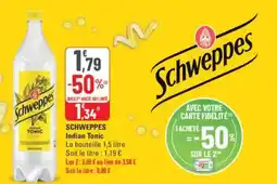 G20 Schweppes indian tonic offre