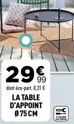 Centrakor La table d'appoint 075 cm offre