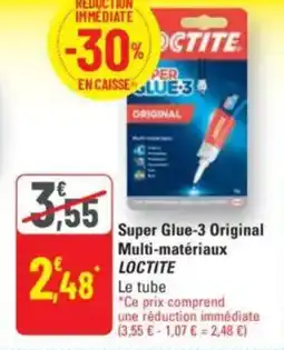 G20 Super glue-3 original multi-matériaux loctite offre