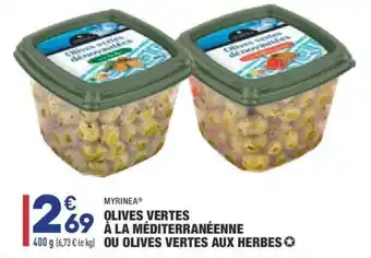 ALDI Olives vertes à la méditerranéenne ou olives vertes aux herbes offre