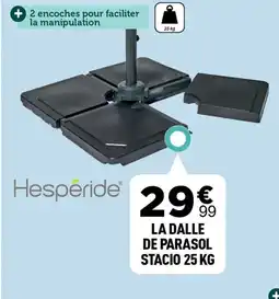 Centrakor La dalle de parasol stacio offre