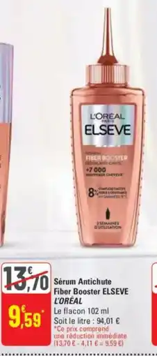 G20 Sérum antichute fiber booster elseve l'oréal offre