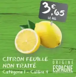 G20 Citron feuille non traité offre