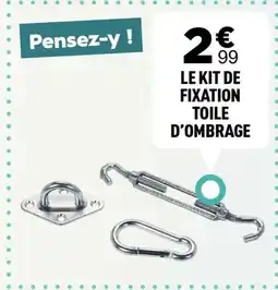Centrakor Le kit de fixation toile d'ombrage offre