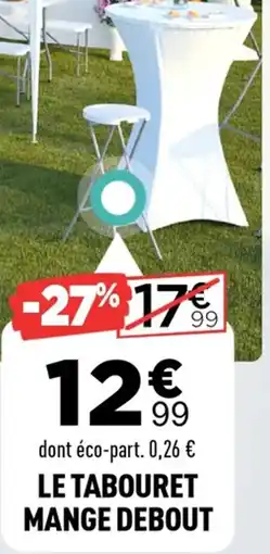 Centrakor Le tabouret mange debout offre