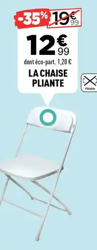 Centrakor La chaise pliante offre