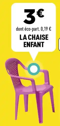 Centrakor La chaise enfant offre