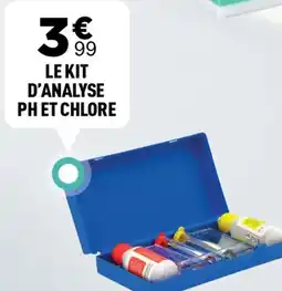 Centrakor Le kit d'analyse ph et chlore offre