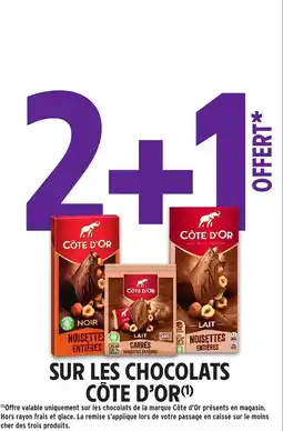 Intermarché Sur les chocolats côte d'or offre