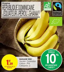 Intermarché Banane bio offre