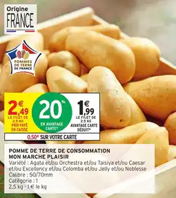 Intermarché Pomme de terre de consommation mon marche plaisir offre