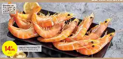 Intermarché Élevées en Équateur Crevettes cuites offre