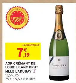 Intermarché LADUBAY AOP Crémant de Loire Blanc Brut Mlle offre