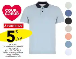 Stokomani GENTLEMAN FARMER OU STATUS OU LEE COOPER Le polo offre
