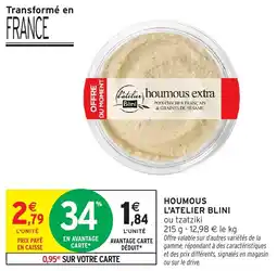 Intermarché Houmous l'atelier blini offre