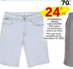 Stokomani LEE COOPER Le bermuda jeans offre