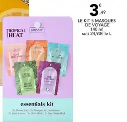 Stokomani Le kit 5 masques de voyage offre