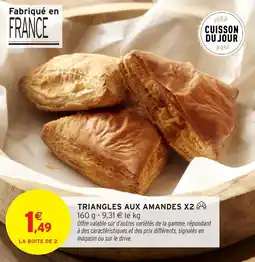 Intermarché Triangles aux amandes x2 offre