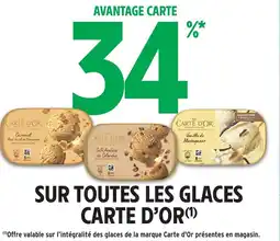 Intermarché Sur toutes les glaces carte d'or offre