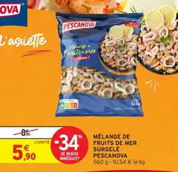 Intermarché Mélange de fruits de mer surgelé pescanova offre