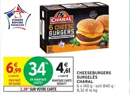 Intermarché Cheeseburgers surgelés charal offre