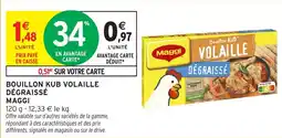 Intermarché Bouillon kub volaille dégraissé maggi offre
