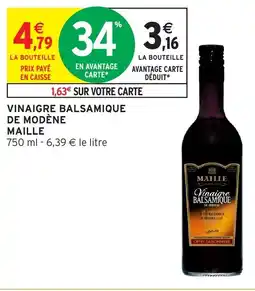 Intermarché Vinaigre balsamique de modène maille offre