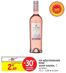 Intermarché Igp méditerranée rosé saint sagnol offre