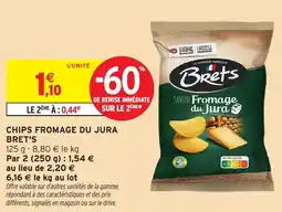 Intermarché Chips fromage du jura bret's offre