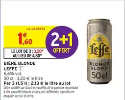 Intermarché Bière blonde leffe offre