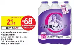 Intermarché Eau minérale naturelle courmayeur offre