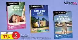 Intermarché Coffrets cadeaux wonderbox offre