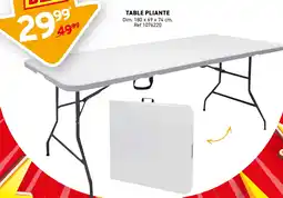 Trafic Table pliante offre
