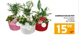 Trafic Composition en pot offre