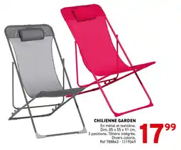 Trafic Chilienne garden offre