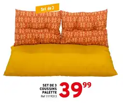 Trafic Set de 3 coussins palette offre