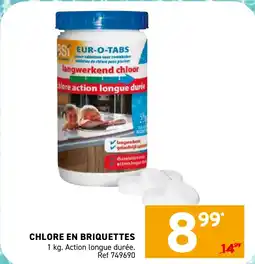 Trafic Chlore en briquettes offre