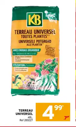 Trafic Terreau universel offre