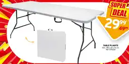 Trafic Table pliante offre