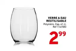 Trafic Verre a eau reutilisable offre