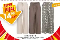 Trafic Pantalon femme offre