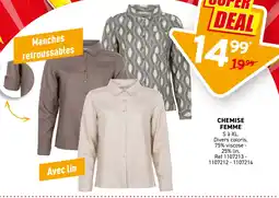 Trafic Chemise femme offre