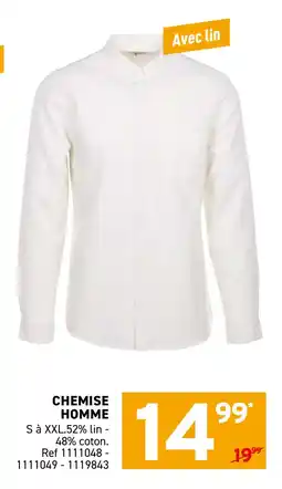 Trafic Chemise homme offre