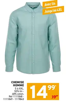 Trafic Chemise homme offre