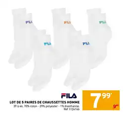 Trafic Lot de 5 paires de chaussettes homme offre