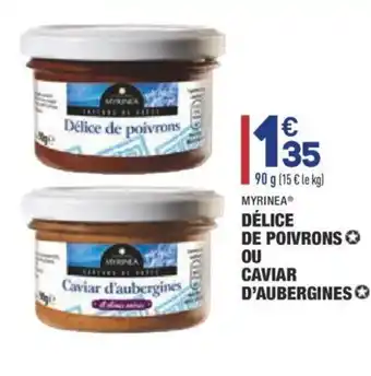 ALDI Délice de poivrons ou caviar d'aubergines offre