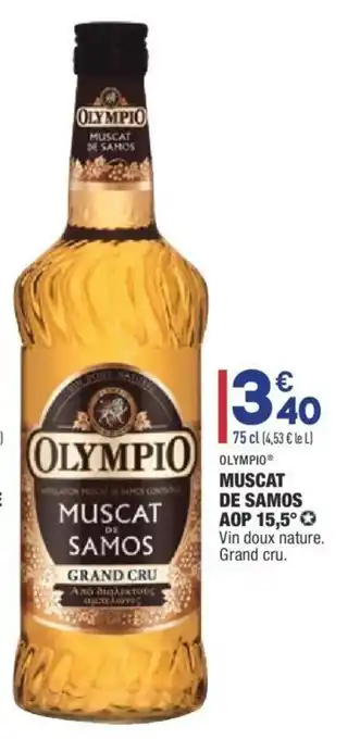 ALDI Muscat de samos aop offre