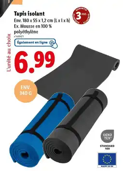 Lidl Tapis isolant offre