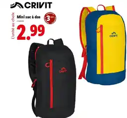 Lidl CRIVIT Mini sac à dos offre